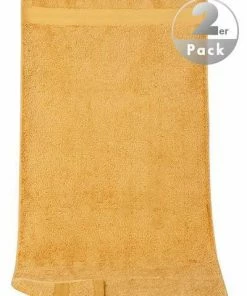 LASA Handtuch 50 x 100 cm 2er Pack 3409/HT/1411 Handtücher, 50x 100 cm, Maisgelb, Dunkelgelb