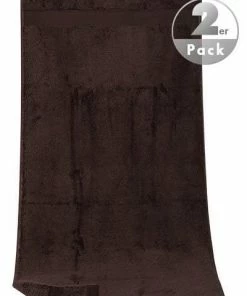 LASA Handtuch 50 x 100 cm 2er Pack 3409/HT/3060 Handtücher, Dunkelbraun, Braun
