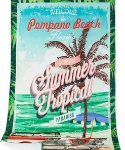 LASA Liegetuch 100 x 180 cm 196207/LT/7 Strandtuch, Multicolor, Grün