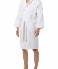 LASA Bademantel Natural 1911304/1 Baumwolle, Weiß