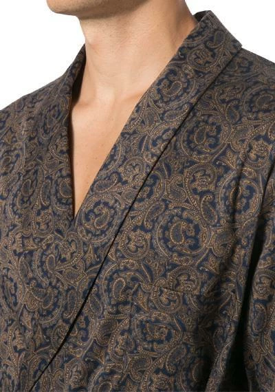 Novila Hausmantel Lord 8076/046/104 Jersey, Paisley, Marine 2 Novila Hausmantel Lord 8076/046/104 Jersey, Paisley, Marine – Bild 2
