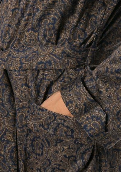 Novila Hausmantel Lord 8076/046/104 Jersey, Paisley, Marine 3 Novila Hausmantel Lord 8076/046/104 Jersey, Paisley, Marine – Bild 3
