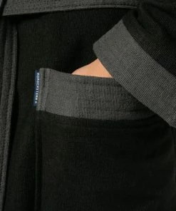 Morgenstern Kapuzenbademantel Nico 5724/04 Baumwolle, Schwarz -schlechtchritte 326042 norm4