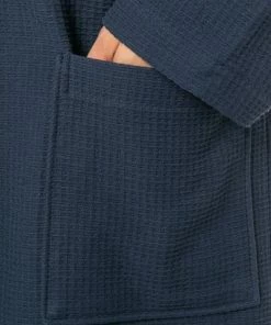 Schiesser Bademantel 163985/803 Baumwolle, Navy, Dunkelblau -schlechtchritte 332162 norm3