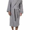 Morgenstern Bademantel Alex 5776/13 Baumwolle, Grau