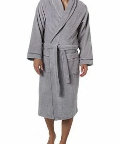 Morgenstern Bademantel Alex 5776/13 Baumwolle, Grau
