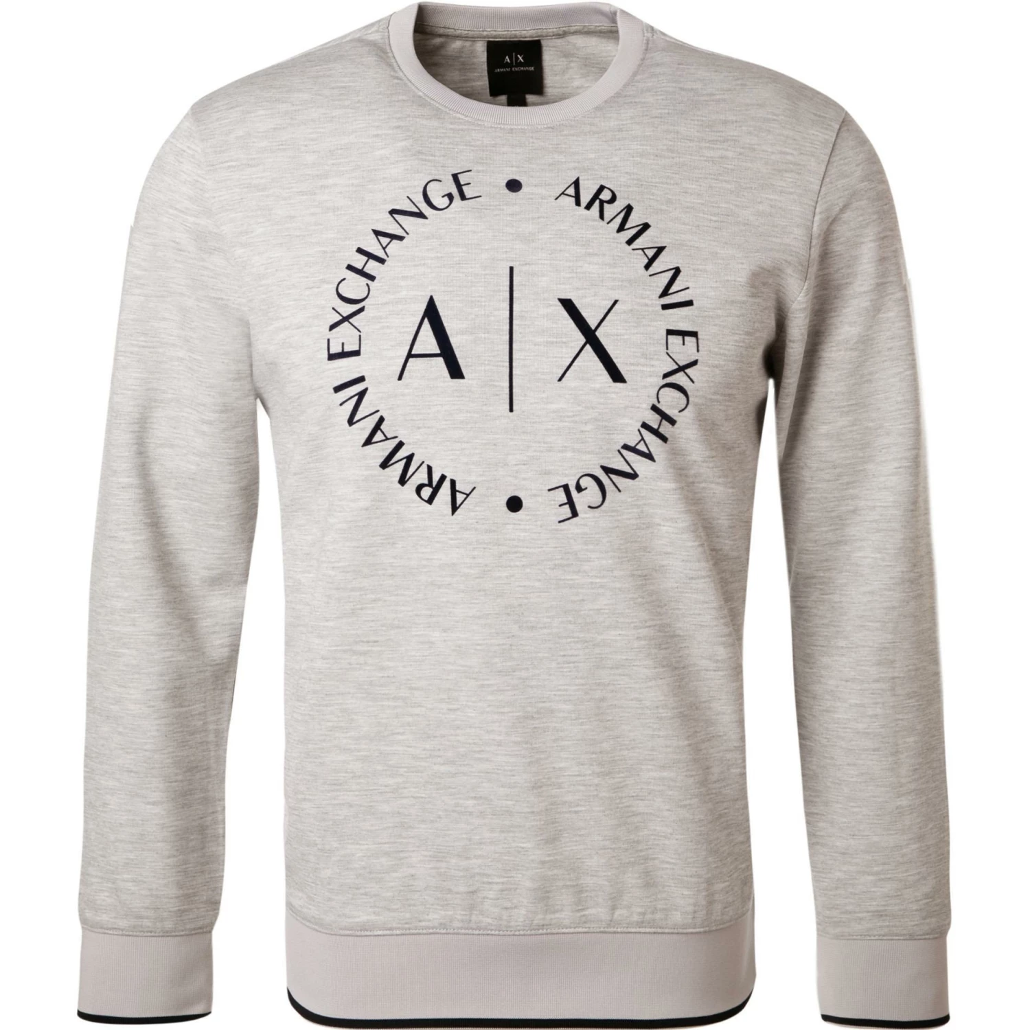 ARMANI EXCHANGE Sweatshirt 8NZM87/Z9N1Z/3929 Mikrofaser, Silbergrau meliert, Grau 1 ARMANI EXCHANGE Sweatshirt 8NZM87/Z9N1Z/3929 Mikrofaser, Silbergrau meliert, Grau