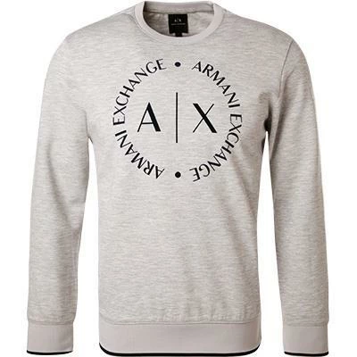 ARMANI EXCHANGE Sweatshirt 8NZM87/Z9N1Z/3929 Mikrofaser, Silbergrau meliert, Grau 2 ARMANI EXCHANGE Sweatshirt 8NZM87/Z9N1Z/3929 Mikrofaser, Silbergrau meliert, Grau – Bild 2
