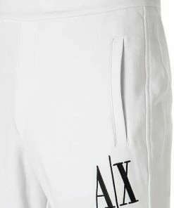 ARMANI EXCHANGE Hose 8NZPPA/ZJ1ZZ/1100 Sweatpants, Baumwolle, Weiß -schlechtchritte 348109 norm4