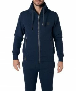 Jockey Sweatjacke 500725H/410 Baumwolle, Dunkelblau meliert, Dunkelblau