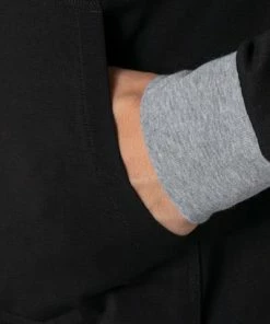 BOSS Sweatjacke Mix&Match 50379013/001 Baumwolle, Schwarz -schlechtchritte 350205 norm3