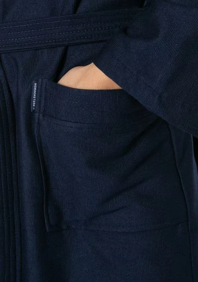 Morgenstern Kimono Bademantel Leif 5748/36 Baumwolle, Nachtblau, Blau 3 Morgenstern Kimono Bademantel Leif 5748/36 Baumwolle, Nachtblau, Blau – Bild 3