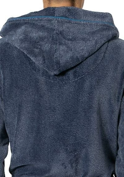 Morgenstern Kapuzenbademantel Alex 5854/14 Baumwolle, Blaugrau meliert, Blau 4 Morgenstern Kapuzenbademantel Alex 5854/14 Baumwolle, Blaugrau meliert, Blau – Bild 4