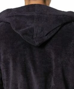 Morgenstern Kapuzenbademantel Marc 5510/45 Baumwolle, Schwarzgrau, Graphit -schlechtchritte 358052 norm4