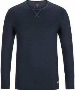 Mey N8TEX Longsleeve 66640/668 Baumwolle Einschlafpodast Code, Nachtblau, Blau