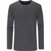 Mey N8TEX Longsleeve 66640/158 Baumwolle Einschlafpodast Code, Anthrazit meliert, Grau meliert