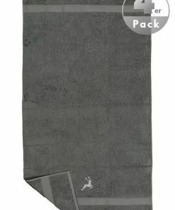 LASA Gästehandtuch 33 x 50 cm 4-er P 84511/GT/85 Gästetücher, Anthrazit