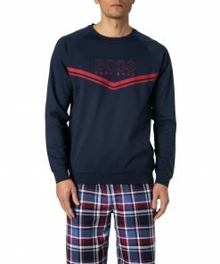 BOSS Sweatshirt Authentic 50436638/402 Baumwolle, Navy, Dunkelblau