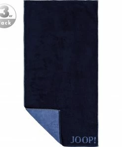 JOOP! Gästetuch 3er Pack 1600/GT/14 Gästetücher, 30 x 50 cm, Nachtblau-royal, Navy