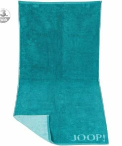 JOOP! Gästetuch 3er Pack 1600/GT/40 Gästetücher, 30 x 50 cm, Türkis