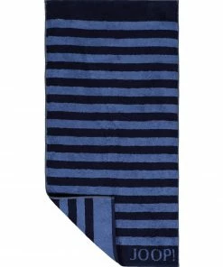 JOOP! Handtuch 1610/HT/14 50 x 100 cm, Nachtblau-royal gestreift, Navy