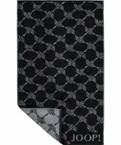 JOOP! Duschtuch 1611/DT/90 80 x 150 cm, Schwarz-grau gemustert, Schwarz