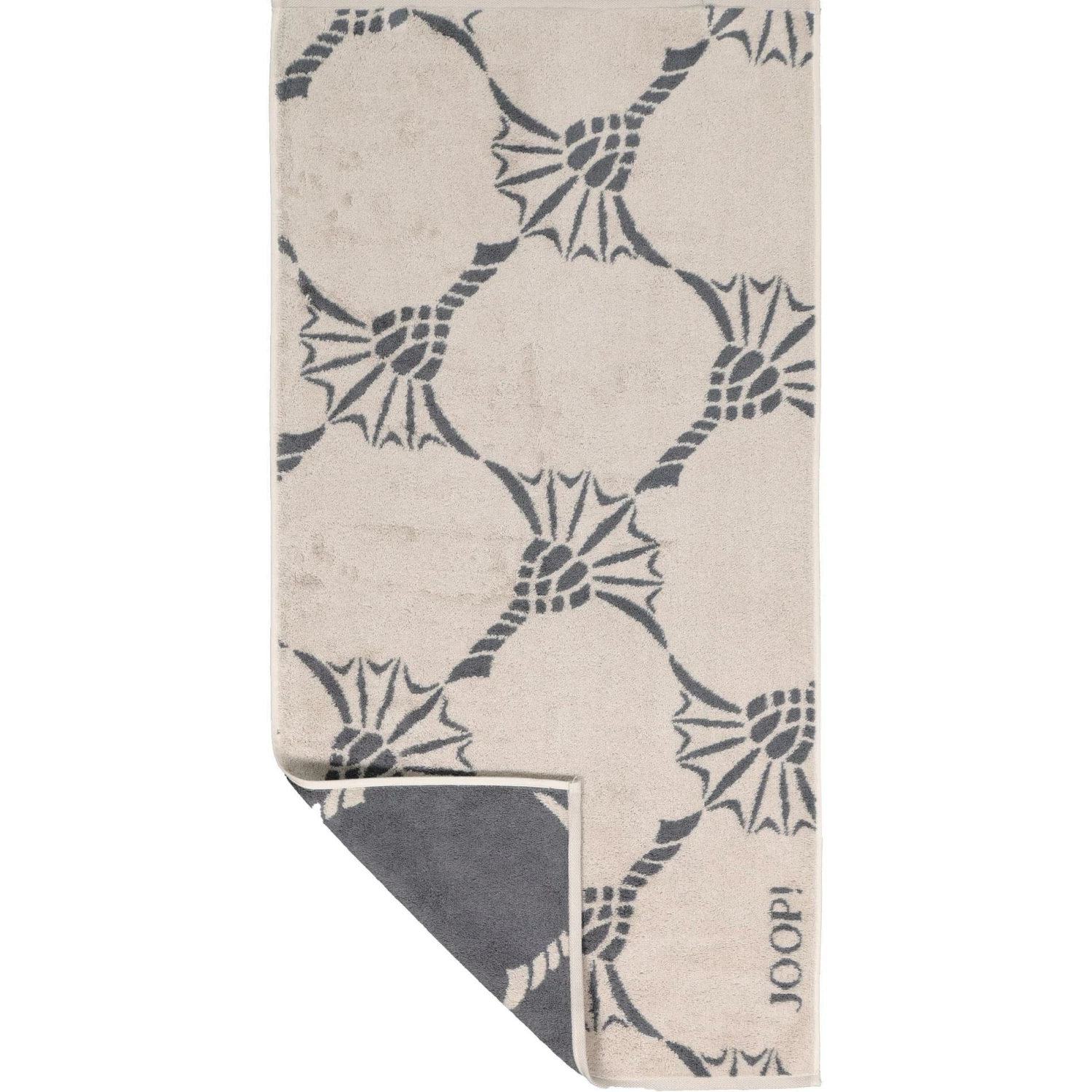 JOOP! Handtuch 1677/HT/37 50 x 100 cm, Beige-grau gemustert, Sand 1 JOOP! Handtuch 1677/HT/37 50 x 100 cm, Beige-grau gemustert, Sand