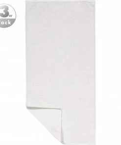 JOOP! Gästetuch 3er Pack 1670/GT/600 Gästetücher, 30 x 50 cm, Weiß