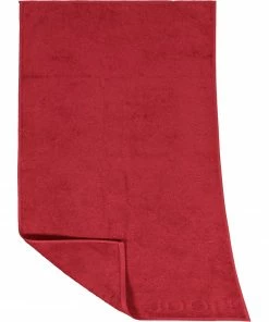 JOOP! Saunatuch 1670/ST/280 Baumwolle, 80 x 200 cm, Rot, Granat