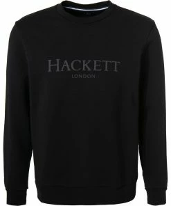 HACKETT Sweatshirt HM580877/999 Classic Fit, Baumwolle, Schwarz