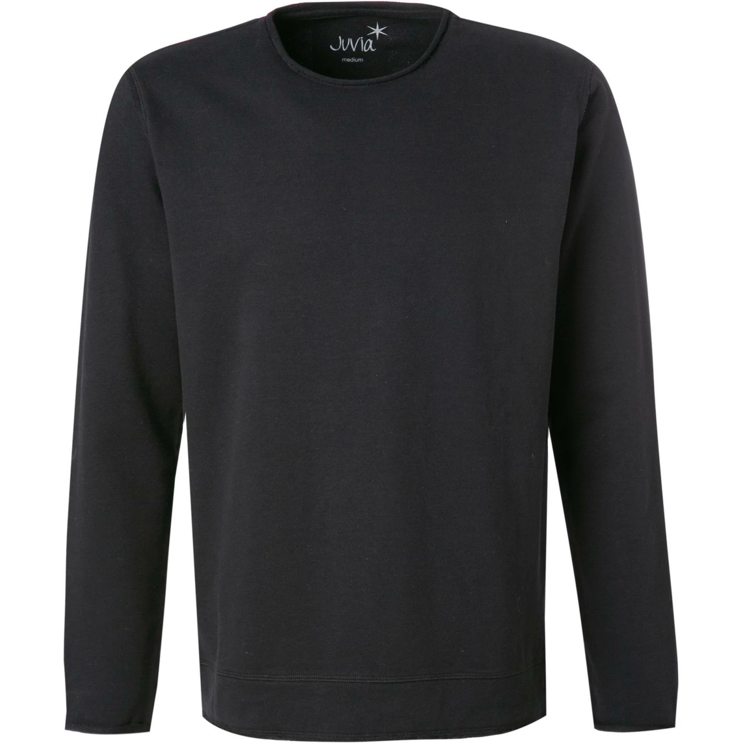 JUVIA Sweatshirt 92000004/07/110 Baumwolle, Schwarz 1 JUVIA Sweatshirt 92000004/07/110 Baumwolle, Schwarz