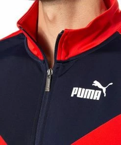 PUMA Trainingsanzug 585839/0006 Regular Fit, Mikrofaser, Marine-rot, Rot-blau -schlechtchritte 367515 norm3