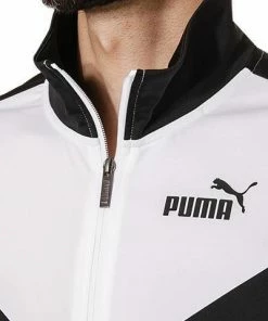 PUMA Trainingsanzug 585839/0002 Regular Fit, Mikrofaser, Schwarz-weiß, Weiß-schwarz -schlechtchritte 367516 norm3