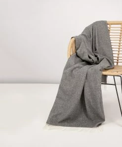 schlechtchritte 28 Eagle Decke Wolle 11806/102 Lammwolle, Flanellgrau meliert, Flanell