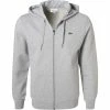 LACOSTE Sweatjacke SH1551/9YA Baumwolle, Silbergrau meliert, Silber