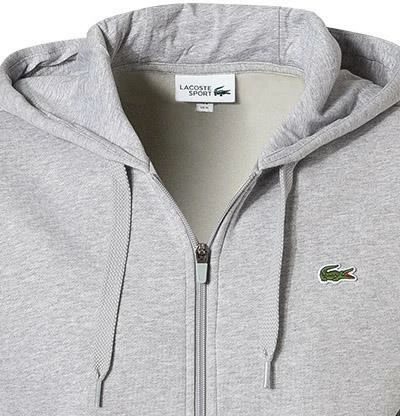 LACOSTE Sweatjacke SH1551/9YA Baumwolle, Silbergrau meliert, Silber 3 LACOSTE Sweatjacke SH1551/9YA Baumwolle, Silbergrau meliert, Silber – Bild 3