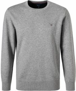 Gant Pullover 2046072/93 Sweatshirt, Baumwolle, Grau meliert, Grau