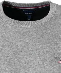 Gant Pullover 2046072/93 Sweatshirt, Baumwolle, Grau meliert, Grau -schlechtchritte 368692 norm2