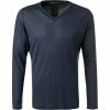 HOM Longsleeve Cocooning 402183/00RA Modal, Navy, Marine