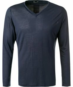 HOM Longsleeve Cocooning 402183/00RA Modal, Navy, Marine