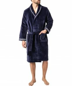 HOM Bademantel Estaque 402109/00RA Baumwolle, Marine