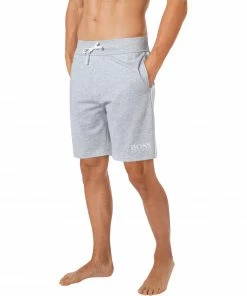 BOSS Shorts Authentic 50452260/032 Sweatshorts, Baumwolle, Hellgrau