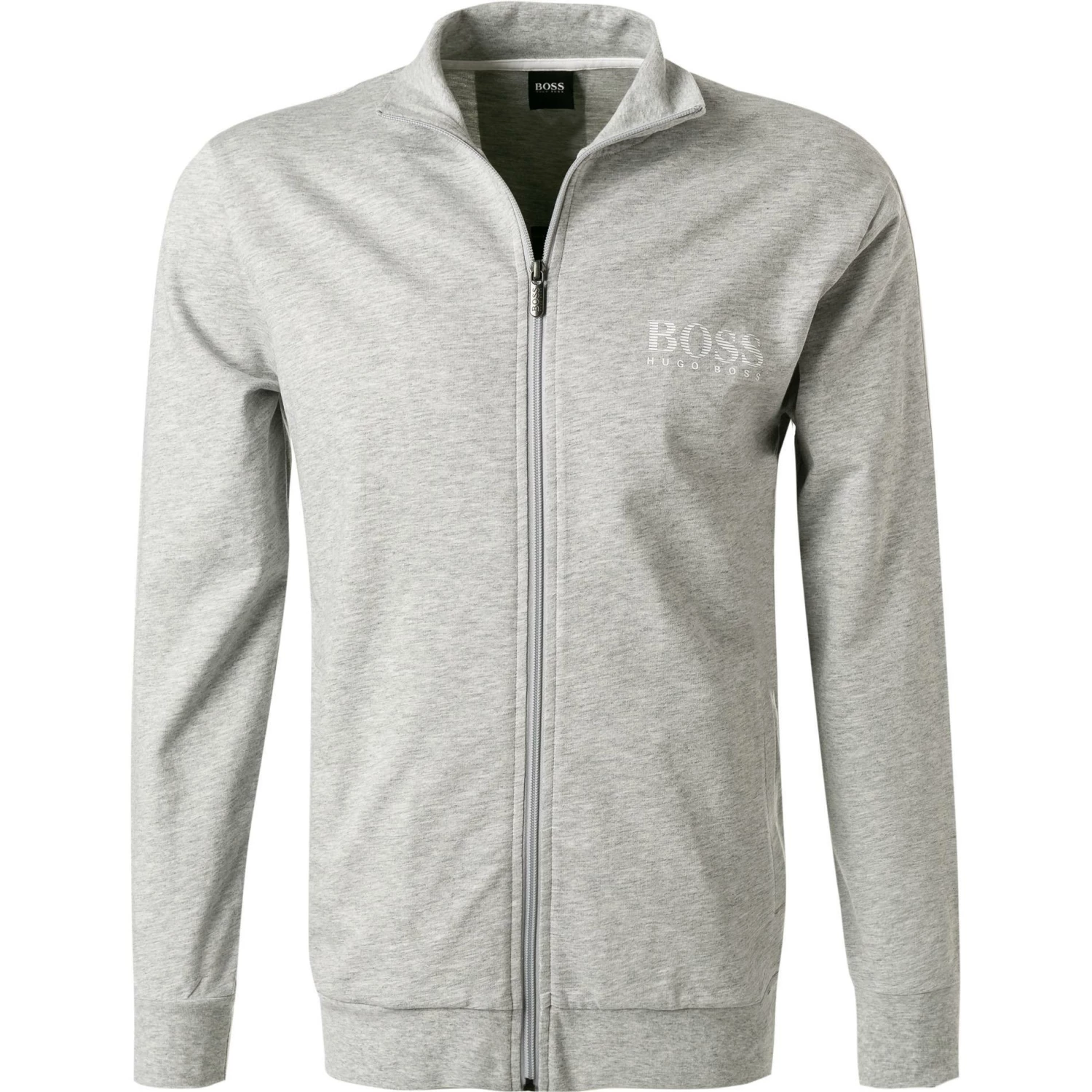 BOSS Sweatjacke Authentic 50452282/032 Baumwolle, Hellgrau 1 BOSS Sweatjacke Authentic 50452282/032 Baumwolle, Hellgrau