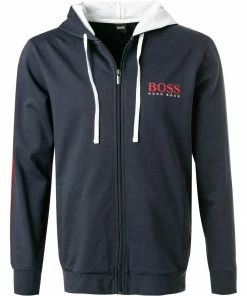 BOSS Sweatjacke Authentic 50452283/403 Baumwolle, Nachtblau
