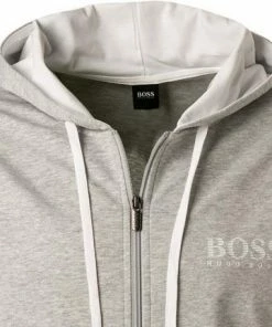 BOSS Sweatjacke Authentic 50452283/032 Baumwolle, Hellgrau -schlechtchritte 369291 norm2