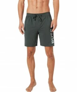 BOSS Shorts Identity 50452689/308 Baumwolle, Dunkelgrün