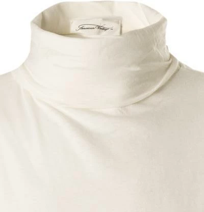 American Vintage Longsleeve MFAK02D/blanc Rollkragenshirt, Baumwolle, Weiß 3 American Vintage Longsleeve MFAK02D/blanc Rollkragenshirt, Baumwolle, Weiß – Bild 3