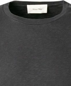 American Vintage T-Shirt MBYSA18/navy Longsleeve, Baumwolle, Navy meliert -schlechtchritte 371932 norm2