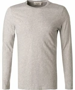 American Vintage T-Shirt MBYSA18/polaire chine Longsleeve, Baumwolle, Grau meliert