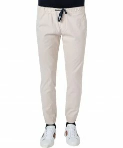 TOMMY JEANS Hose DM0DM11032/ABI Jogpants, Slim Fit, Baumwolle, Creme